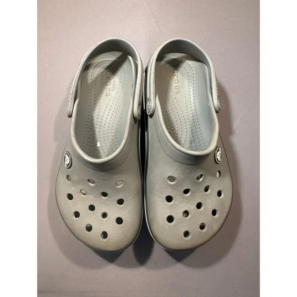 CROCS Crocband Classic Clog in Light Gray